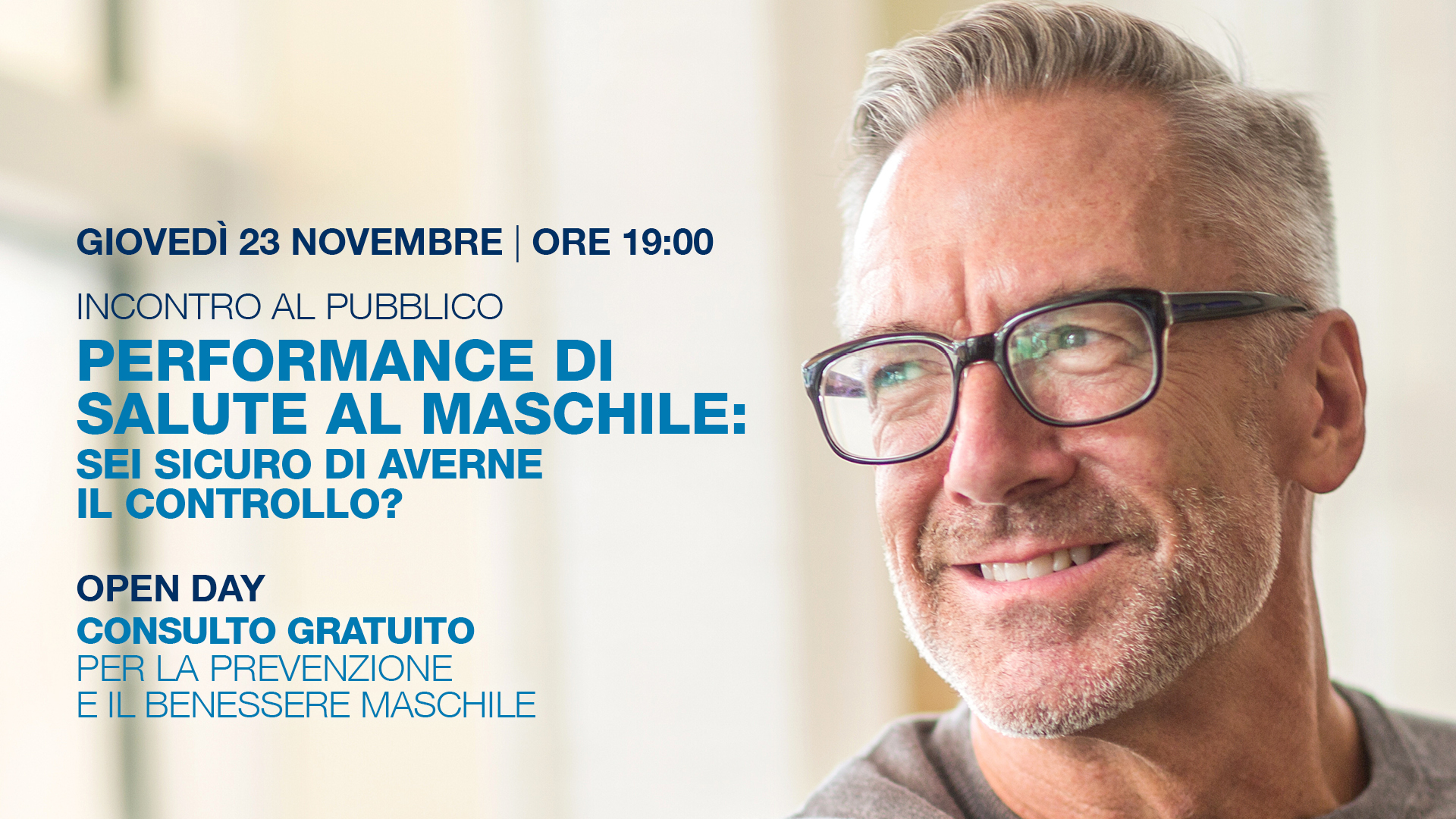 Open Day: consulto gratuito per la prevenzione e il benessere maschile